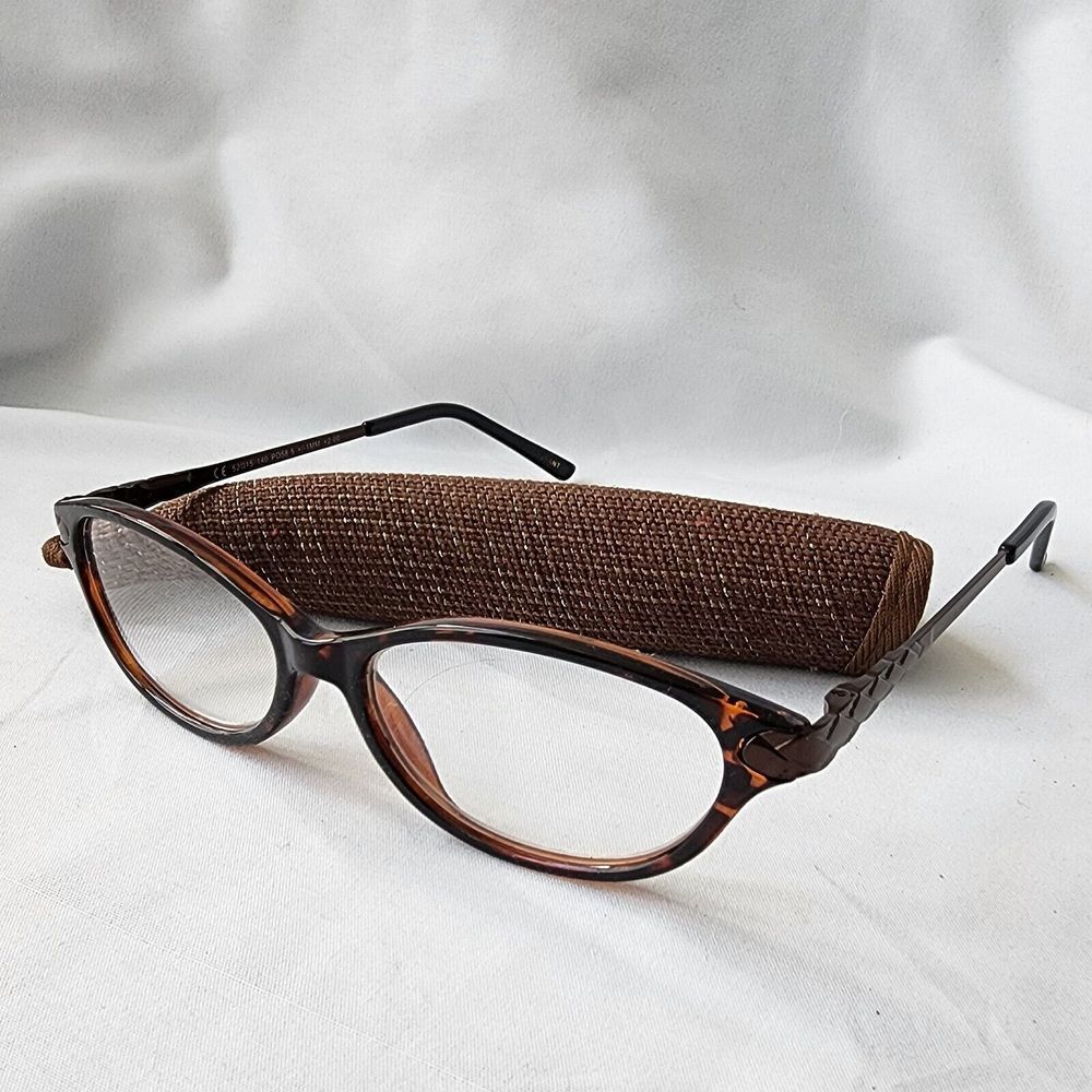Foster Grant Fosterpure Deborah‎ Tortoise Shell Readers 52-15-140 PD 58.5 +/-1MM